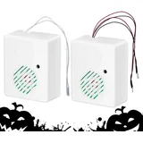 Giwuence Halloween-Soundsensor | 2 Stück Halloween-Soundeffektmaschine Mit Farbwechselnden LED | Halloween-Schrei-Lautsprecher-Sound-Lautsprecher Für Halloween-Themenparty-Dekoration