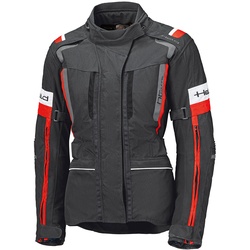 Held 4-Touring II wasserdichte Damen Motorrad Textiljacke, schwarz-rot, Größe 4XL