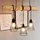Spot-Light Pendelleuchte 3-flg. 70 cm Holz schwarz