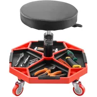 Vevor Rollbarer Werkstatthocker Werkstattsitz (136 kg Tragkraft) Garagensitz Arbeitshocker,