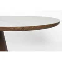 Vintagehaus Esstisch Retro Almira Oval Eiche- oder Walnuss Sinterstein