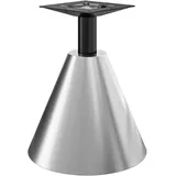 CONE | Bistro Tischgestell | Höhe: 72 cm | Fuß: Edelstahl | Säule: Schwarz | Fuß: Ø 45 x H 48 cm
