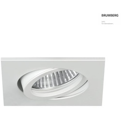 Brumberg Einbaustrahler LOOP-S, ohne Fassung / LED Moduleinsatz, 20°, schwenkbar, Recycling-Kunststoff, weiß BRUM-27065170