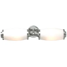 Elstead Lighting Wandlampe Leuchte Badezimmerlampe LED Spiegelleuchte chrom Glas 2 flammig