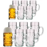 Stölzle Lausitz Isar Bierkrüge 12er Set transparent