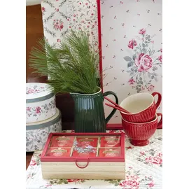 GREENGATE Alice mit Deckel red Set3 - rot