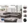 Cotta Ecksofa Komaris L-Form Kunstleder 3-Sitzer Schwarz