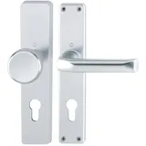 HOPPE Langschildgarnitur London Aluminium grau