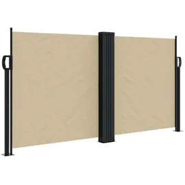 vidaXL Seitenmarkise 120 x 1000 cm Beige Polyester