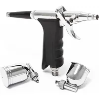 Wiltec Airbrush Pistole Typ 116 schwarz/silber 0,3mm