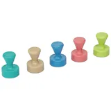 Maul Magnet 6168499 (Ø x H) 12mm x 16mm Kegel Rose, Atlantic Blue, Türkis, Lime, Sahara 10 St. 616