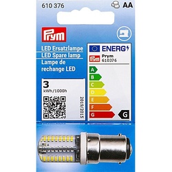 Prym LED Ersatzlampe für Nähmaschine, mit Bajonettfassung B15d