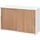 bümö Aktenschrank 120x74,8x40 Weiß/Nussbaum
