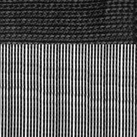 arsvita Fadengardine Stangendurchzug 90 x 250 cm Schwarz 1 St