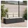 vidaXL Gartensofa Loungesofa schwarz
