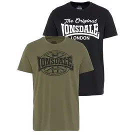 Lonsdale MORHAM Schwarz/Olive L