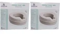 Réhausse de siège toilette Soft Herdegen - Siège souple et antidérapant avec surélévation 11 cm Emballage(S) Combi 2x1 pc(s)