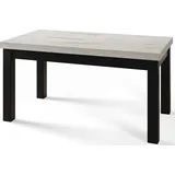 Esstisch 170 cm / 250 cm, Ausziehbarer Tisch, Küchentisch, Esszimmer Tisch, Wohnzimmertisch, Zimmertisch, Moderner Tisch, Loft Tisch, Schwarze Bei...