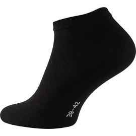 STARK SOUL® Sneakersocken 10 Paar Schwarz 43-46