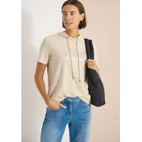 Cecil Hoodie Wording Beige L