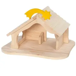 HOLZTIGER Weihnachtskrippe Puppenhaus