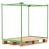 BASIC Gitteraufsatzrahmen offen, HxBxT 800 x 1.200 x 800 mm, maigrün