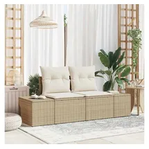 vidaXL Gartensofa Loungesofa beige