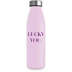 Design@Home Edelstahl Isolierflasche Lucky You 0,5l
