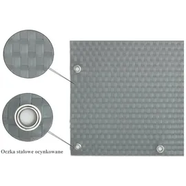 Progresja Balkonverkleidung 0,9 x 500 cm Hellgrau Polyrattan