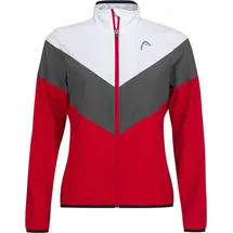 Head Trainingsjacke Tennis Club (modern, sportlich) rot/weiss Mädchen