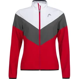 Head Trainingsjacke Tennis Club (modern, sportlich) rot/weiss Mädchen