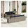 vidaXL Gartensofa-Set 8-tlg. grau Polyrattan