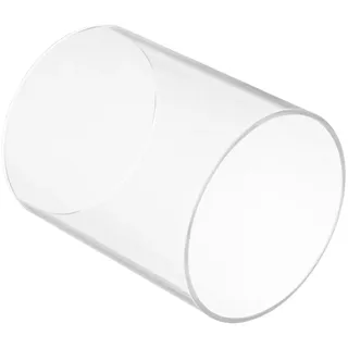 SOLUSTRE Lampenschirm Glas aus Transparentem Glas Zylindrischer Bodenloser Kerzenhalter mit Hoher Transparenz Winddicht für Party und Home Decor
