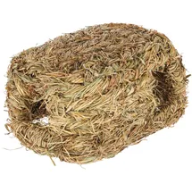 Kerbl Pet Grashaus mit Zwei Eingängen, Nagerhaus, Kleintierhaus, 28x18x15cm, Gras, Nager, frei von Draht- oder Kunststoffteilen