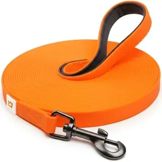 Rudelkönig Schleppleine mit Handschlaufe orange 10 m