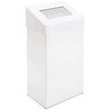 ReinigungsBerater Abfallbehälter mit Pushdeckel 50 Liter, Farbe:Weiß