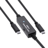 InLine USB 3.2 Gen.1 Aktiv-Kabel, USB-C Stecker an USB-C Stecker, schwarz, 15m, 35672C