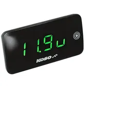 Spannungsmesser / Thermometer Slim NG grün