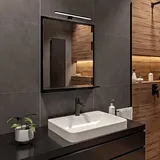 hajduk furniture Badspiegel 70 x 60 cm Schwarz