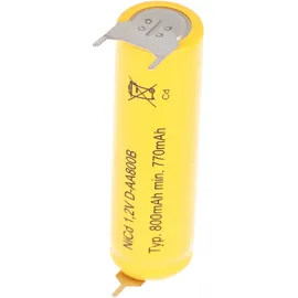 AccuCell Flat Top NiCd Akku AA 780 mAh 3 St.