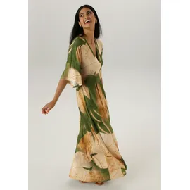 Aniston SELECTED Maxikleid Grün/Braun 40