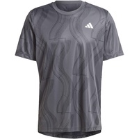 adidas Club Graphic T-Shirt, Carbon/Black, XL