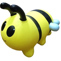 GERARDO'S Toys Jumpy Hüpftier Gelbe Biene - Hüpftiere ab 1 Jahr und ab 2 Jahre - Aufblasbare Tiere Spielzeug Draussen oder Drinnen für Kleinkinder ab 12 Monaten...