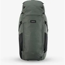 Reiserucksack Herren Kofferöffnung Backpacking - Travel 900 - 70 + 6 Liter, braun|grün, EINHEITSGRÖSSE