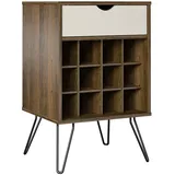 MID.YOU Weinregal Concord Dunkelbraun ca. 51x80x45cm