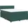 vidaXL Boxspringbett 140 x 200 cm Dunkelgrün