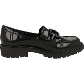 Jana Damen Loafer ohne Absatz Elegant Vegan, Schwarz (Schwarz), 38