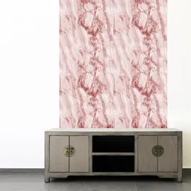 Queence Vinyltapete Ali 90x300 cm 0,9 m2 rosa 34193