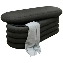 SalesFever Livetastic Bettbank, anthrazit Textil, 108x42x45 cm, Wohnzimmer, Hocker Sitzhocker