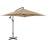 Uniprodo Ampelschirm 250 x 250 cm Schwarz